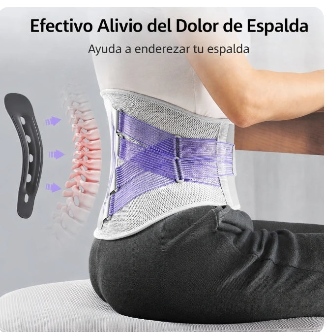 Faja Cinturon Termico - Soporte Lumbar - corretor postural + guía para adelgazar con descuentos exclusivos