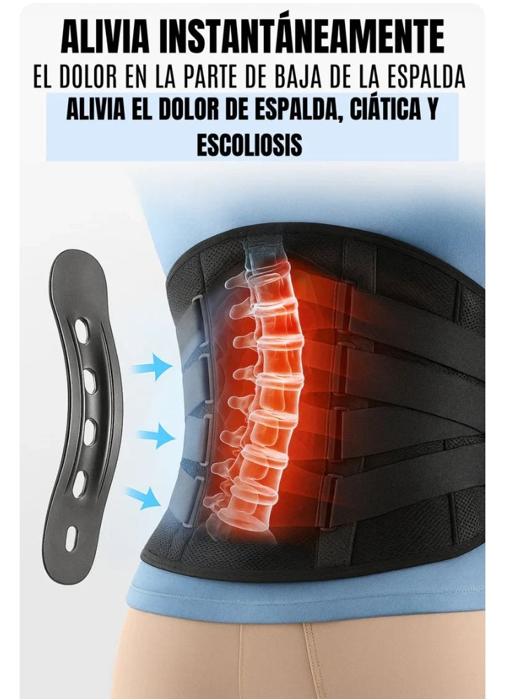 Faja Cinturon Termico - Soporte Lumbar - corretor postural + guía para adelgazar con descuentos exclusivos